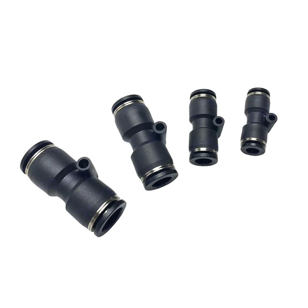 Premium British Style Connector PUC PG Straight Through Variable Diameter 1/4, 3/8, 5/16, 1/2, 5/32 Inch Pipe Quick Connector