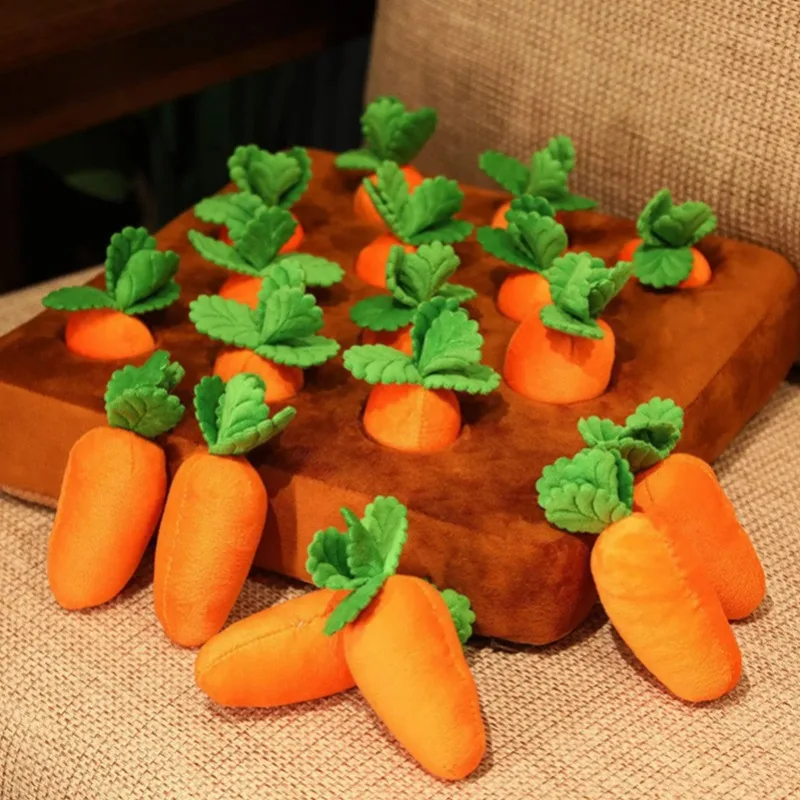 

Pulling Carrot Plush Toy Children's Radish Early Education Baby Plush Parent Child Pet Toy Pulling Radish Vegetable Field Doll