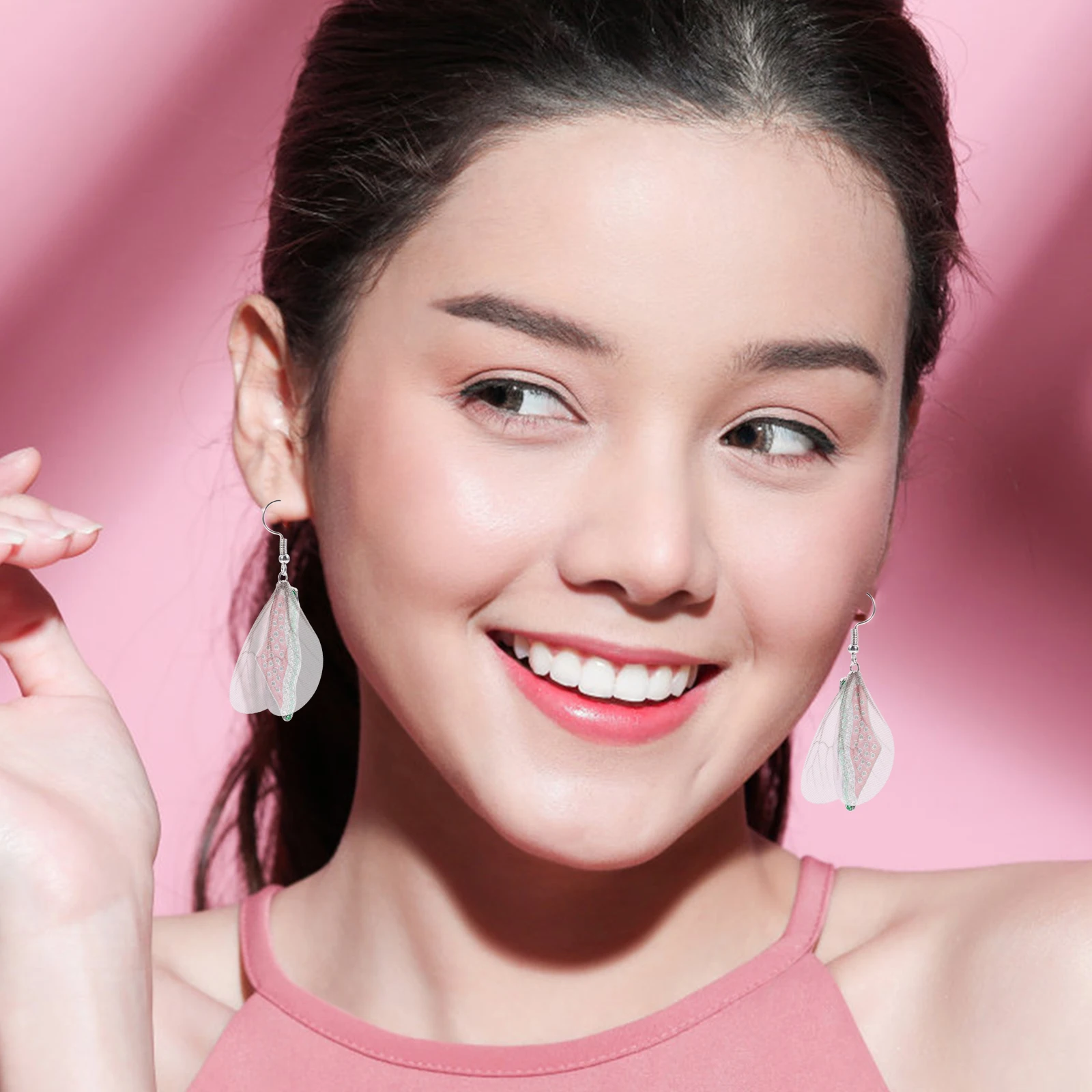 100 Stück Libellenflügel Charm Schmetterling Charms Home Decor Bastelbedarf Diy Stoff Anhänger Ohrringe