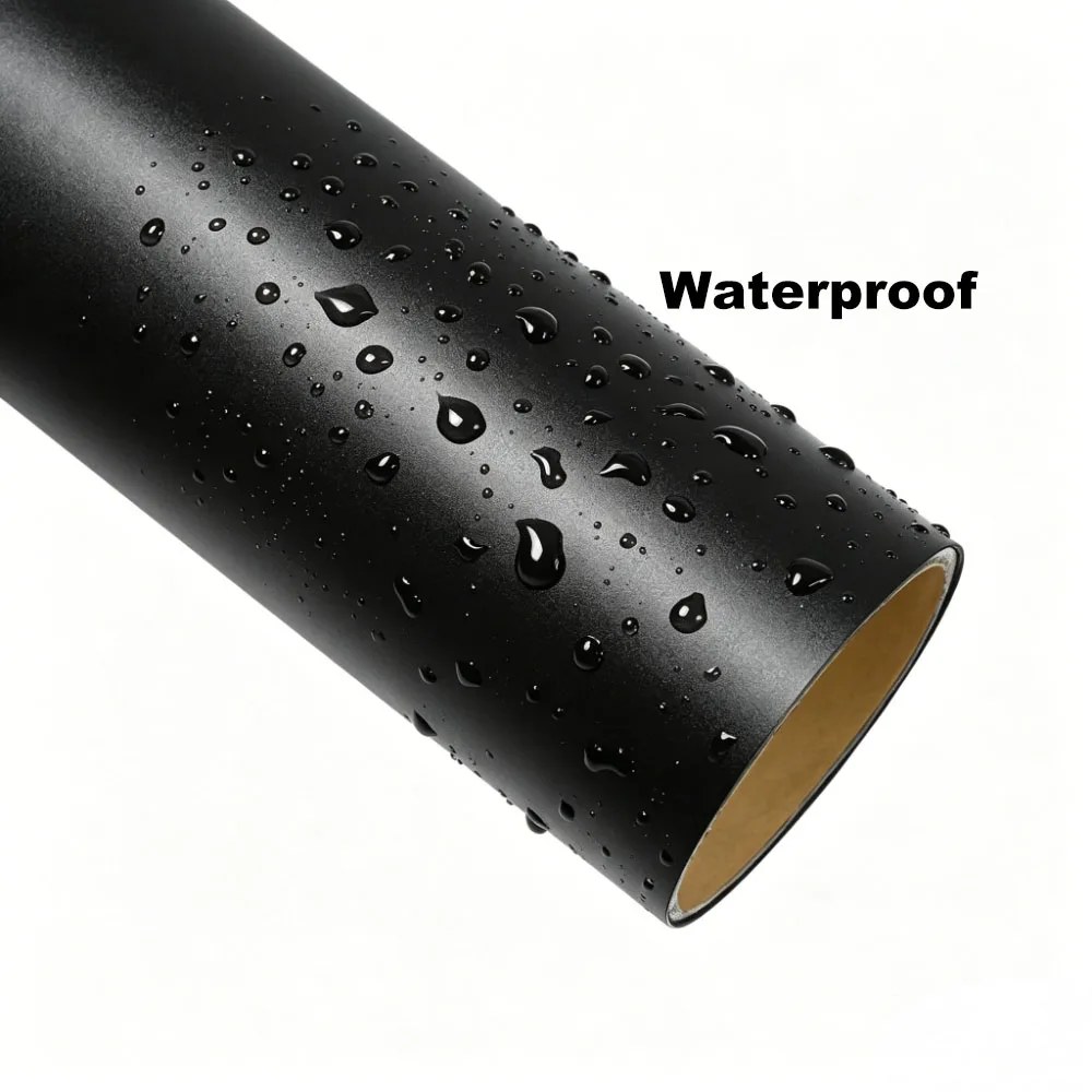 Car Wrapping Film Frosted Black Bubble Free Vinyl Film Auto Color Change Decal PET Sticker Exterior Interior Car Accessories