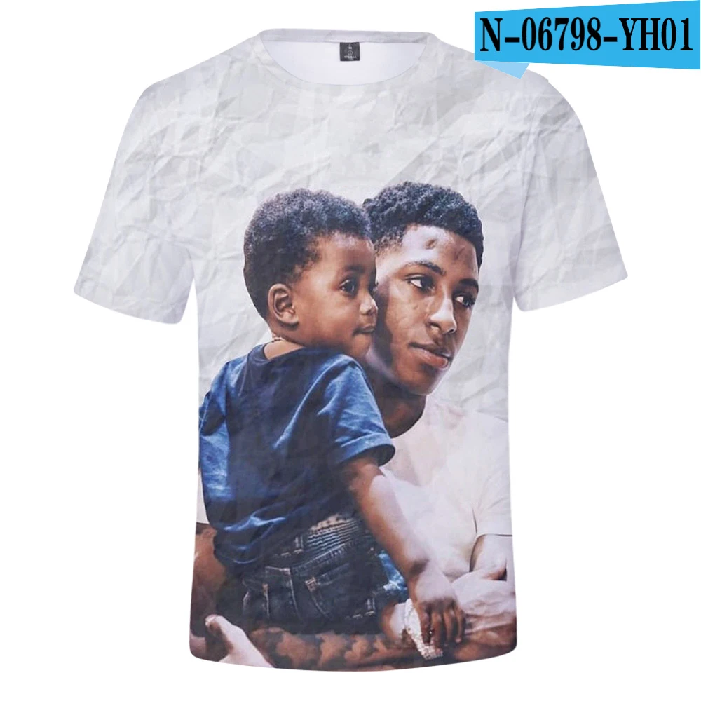 Hot Singer Youngboy Print Summer Popular Men's O-Neck T-shirt Casual Short Sleeve Oversized T Shirt Fashion Trend Men Clothing