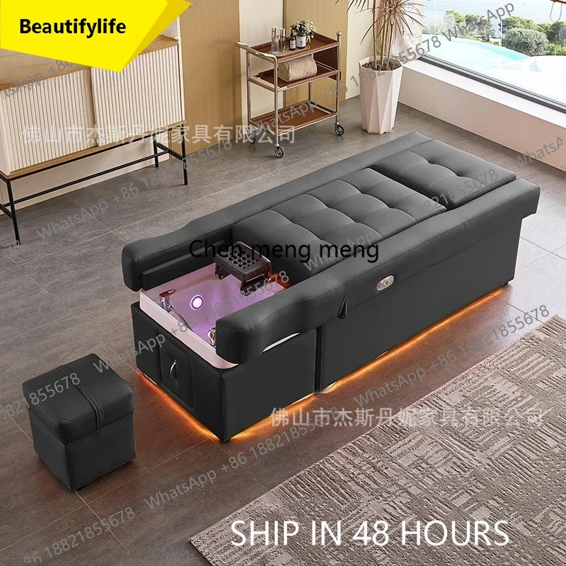 Electric Massage Shampoo Chairs Head Spa Fumigation Beauty Hair Wash Shampoo Chairs Ergonomics Salon Furniture Cabeleireiro