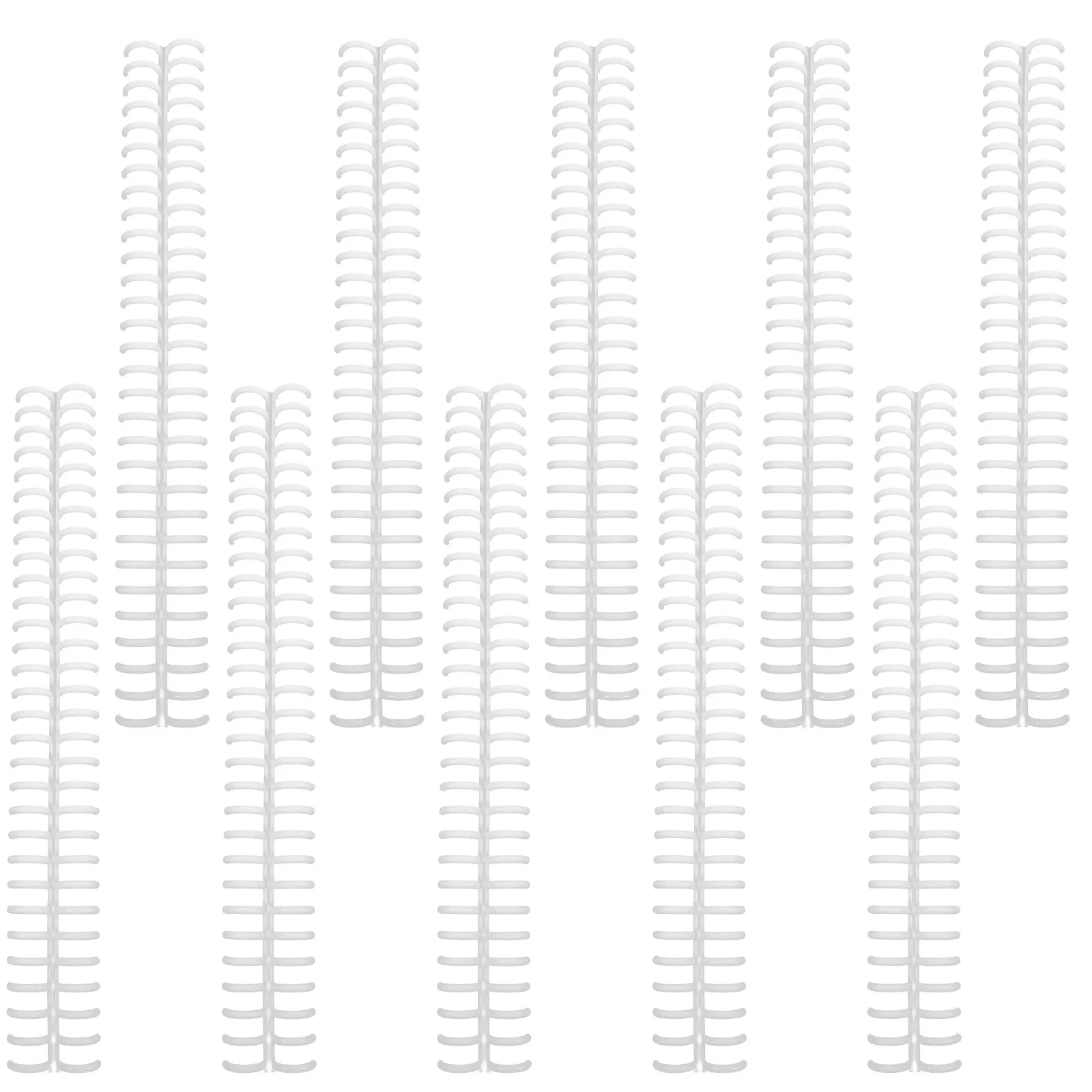 

10 Pcs Loose-leaf Ring Buckle Binder Replacements Rings Clips Document Small Plastic Binding Spines