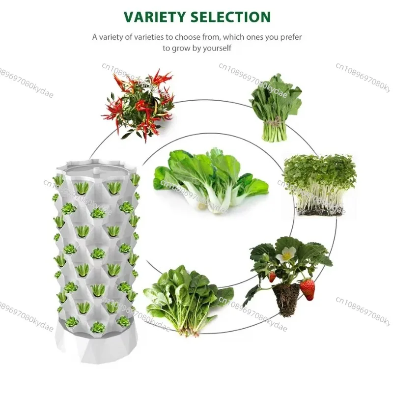 Vertical Pineapple Tower Hydroponic Grow System Indoor Greenhouse Aeroponic Plant Cultivation Farming Equipment