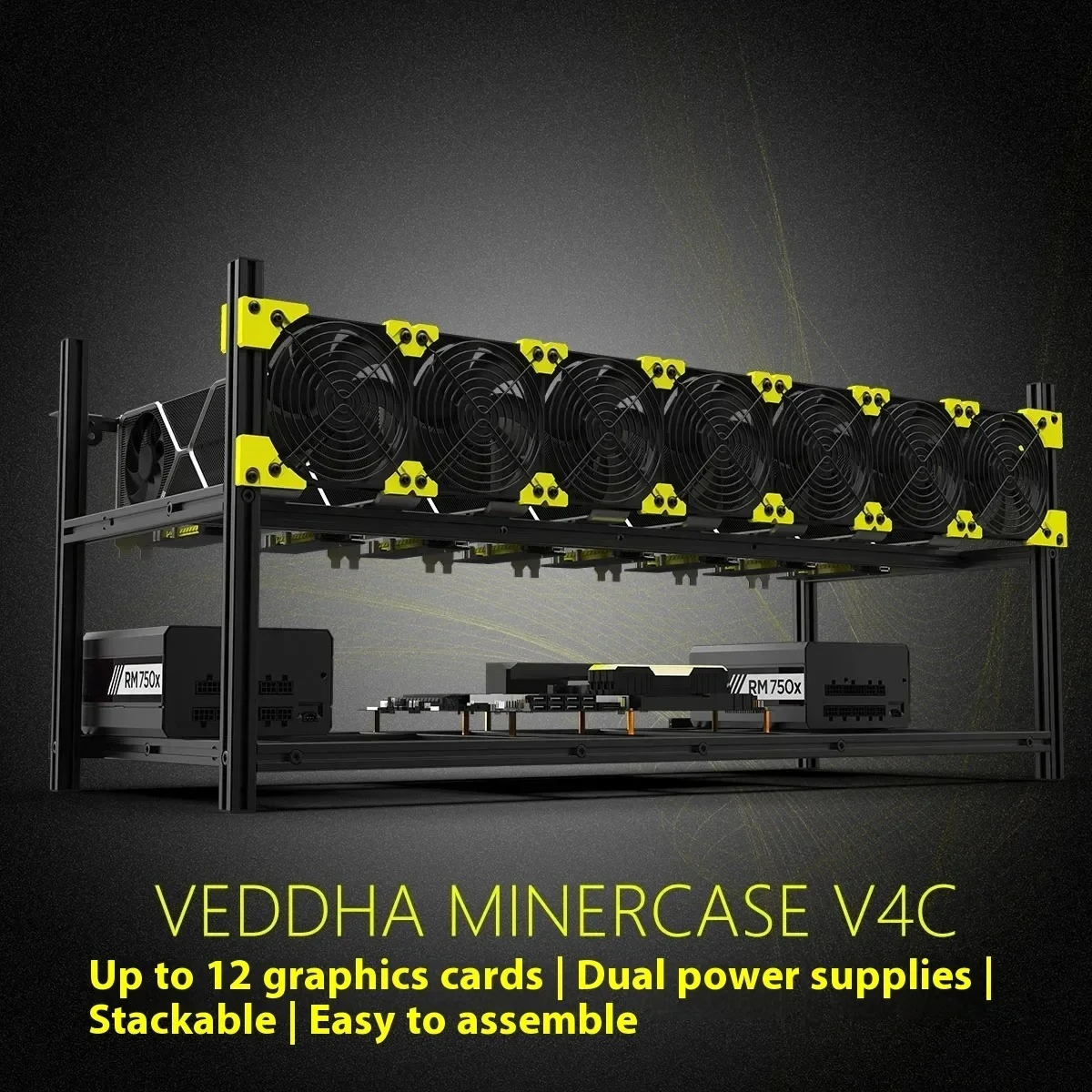 Корпус для майнинга из алюмини – обзор и цена Gpu Mining Rig Frame 8 Gpu