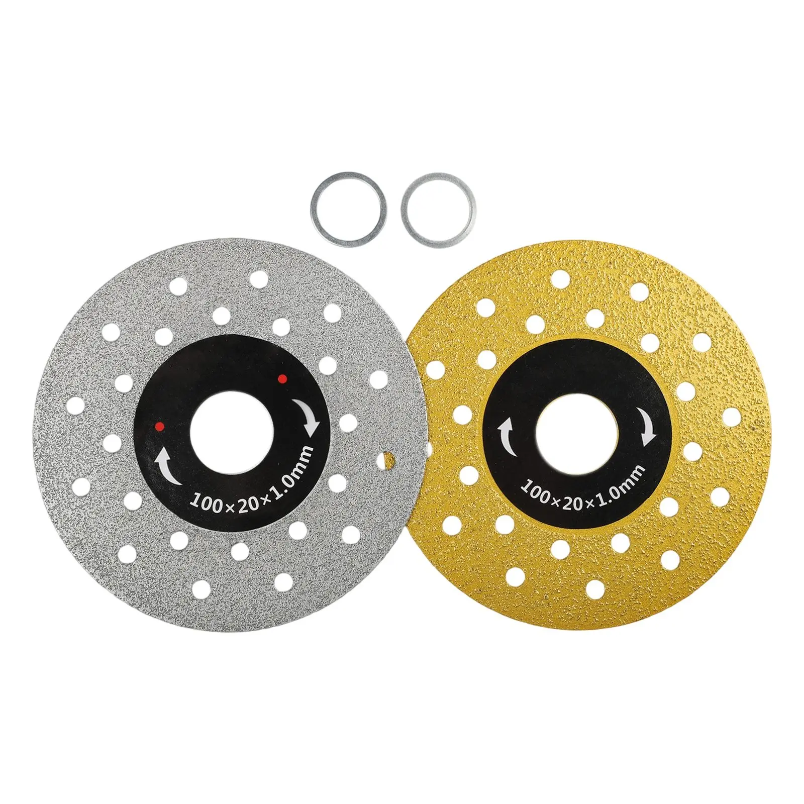 

2pcs 4in Cutting Dics 100mm Diamond Dry Cutting Disc Slabs Porcelain Tile Cutting Blade Discs For Chamfering Cutting Polishing