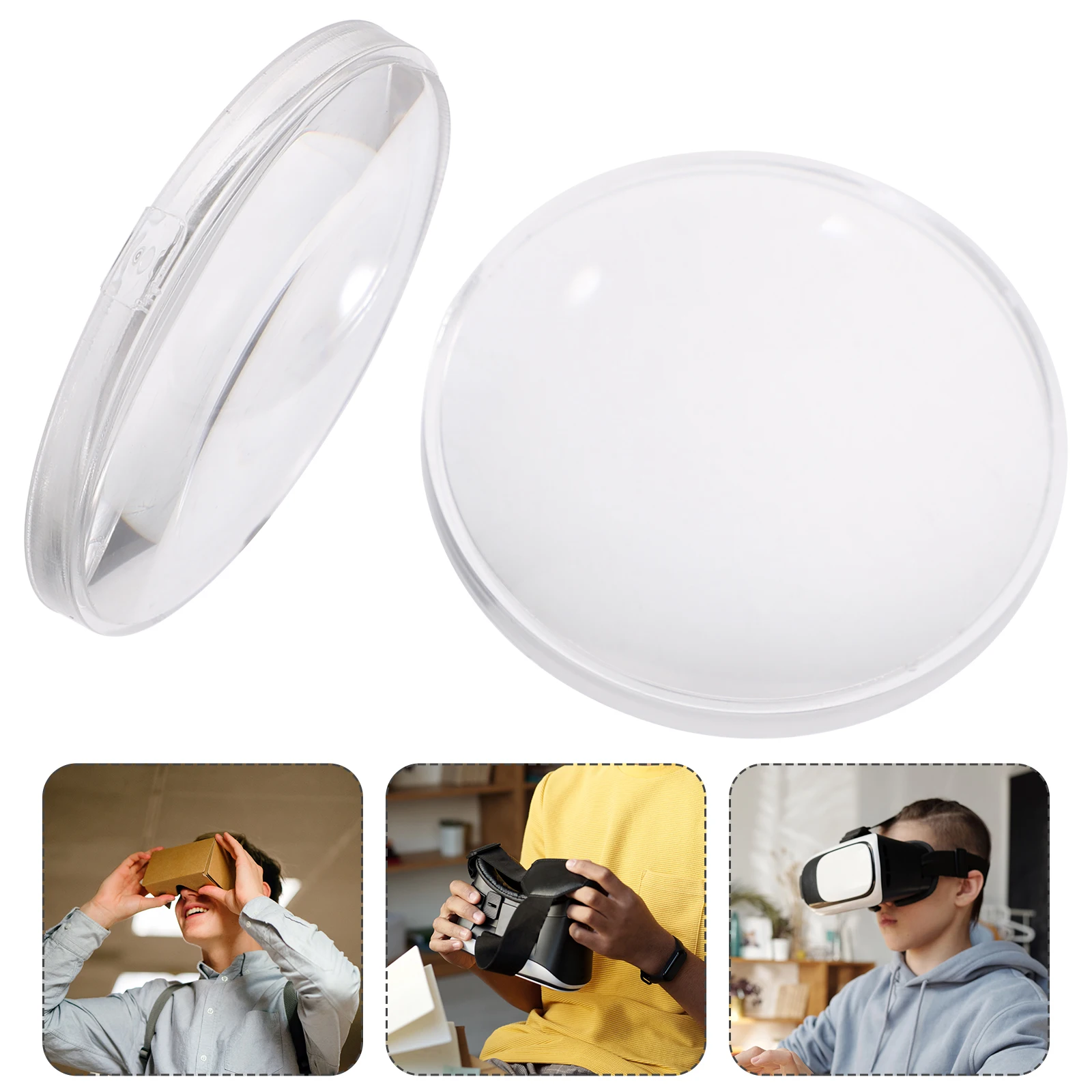 

10Pcs Vr Glasses Lens 37mm Replacement Acrylic Vr Headset Lens Light Blocking Anti-Dizzy Durable 3D Glasses Accessories