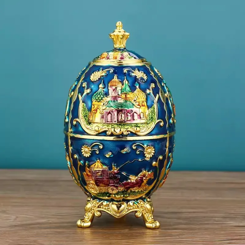 

European Style Automatic Push Toothpick Holder, Luxury Living Room Dining Room Desktop Decor, Russian Themed Tableware