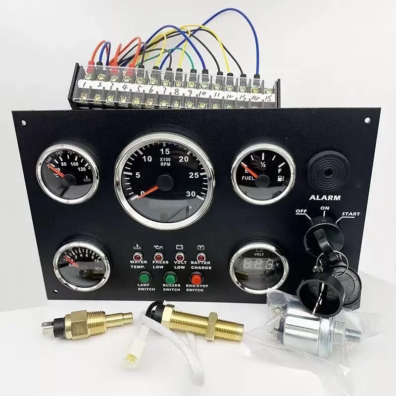 Boat Gauge Set Dashboard Instrument Panel