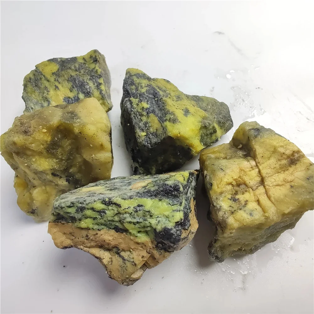 

Natural Yellow Turquoise For Making Jewelry Perfume Diffuser Raw Fish Stone Tank Decoration Stone Mineral Specimens