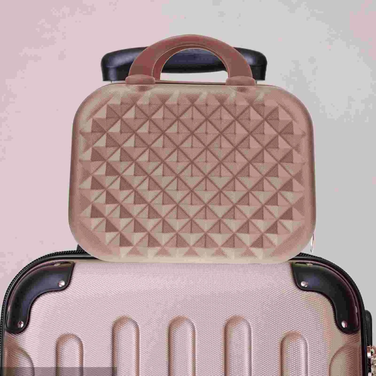 

1PCS ABS PC Travel Toiletry Bag Handheld Case Portable Makeup Bag Nail Supplies Jewelry Storage Travel Suitcase Makeup ganizer