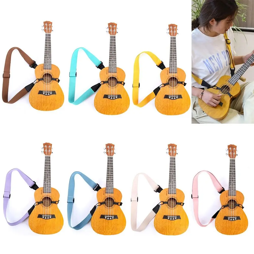 Durable Nylon Sling With Hook Musical Instrument Straps Adjustable Belt Guitar Accessories Ukulele Strap