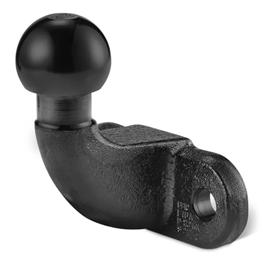 Cast Steel Hitch Towing Ball 3.5 Ton Capacity Cast Steel Construction Ball Head Design Black For Trailer Towing