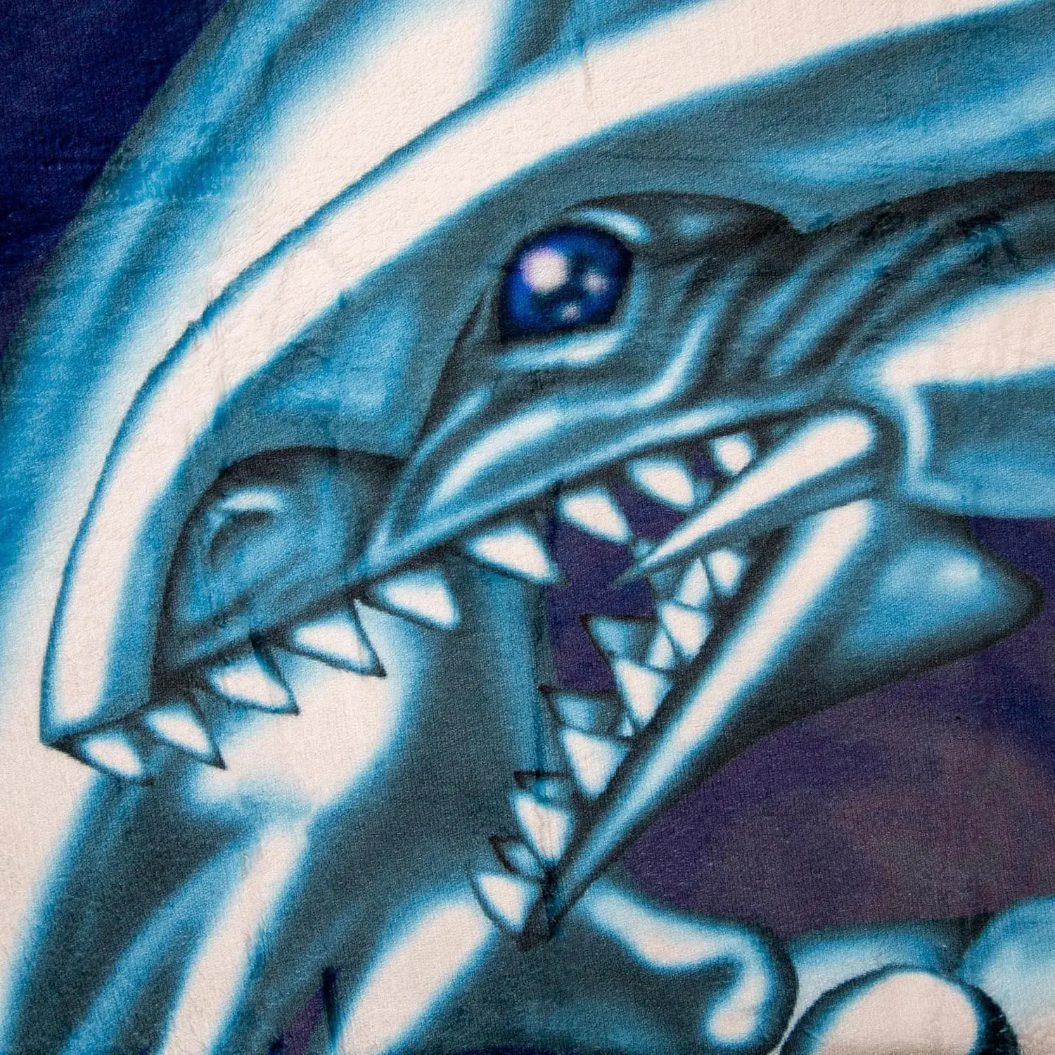 Majestic Blue Eyes White Dragon Anime Blanket Throw 150x200cm YuGiOh Character Decor Fleece Blanket