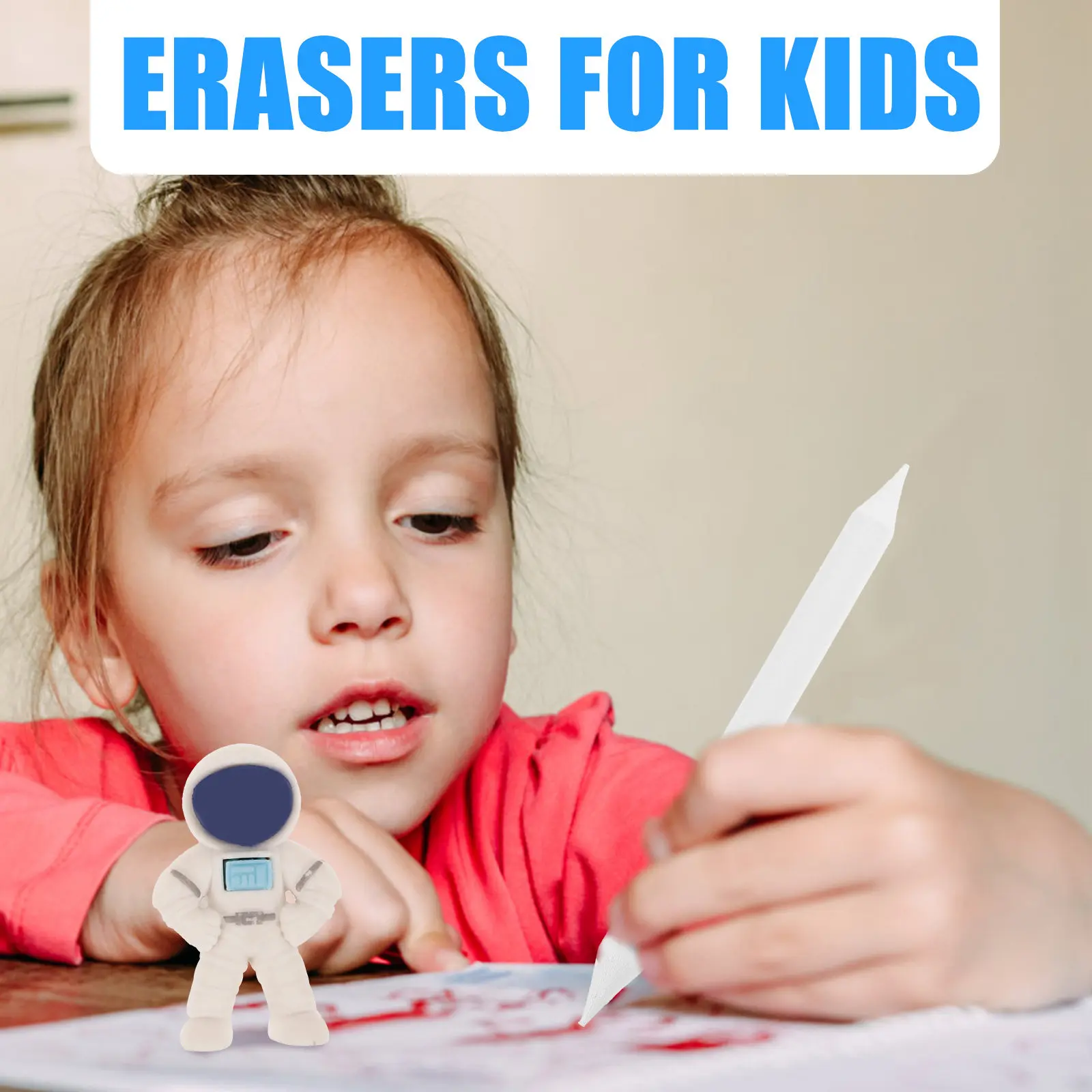 

24Pcs Mini Astronaut Erasers Small Cute Outer Space Themed Erasers for Classroom School Students Bulk Astronaut Eraser