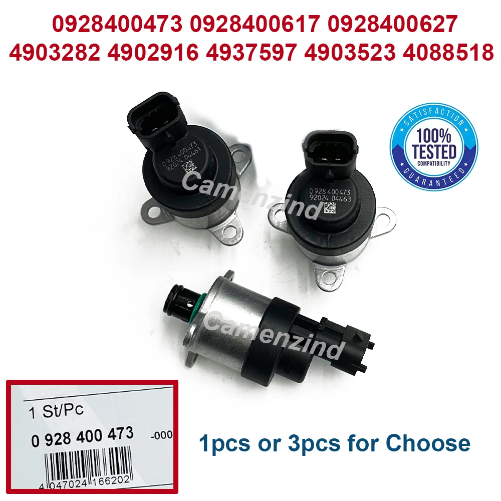 

1/3Pcs 0928400473 0928400617 0928400627 Fuel Regulator Solenoid Control Valve for Cummins 4903282 4902916 4937597 4903523