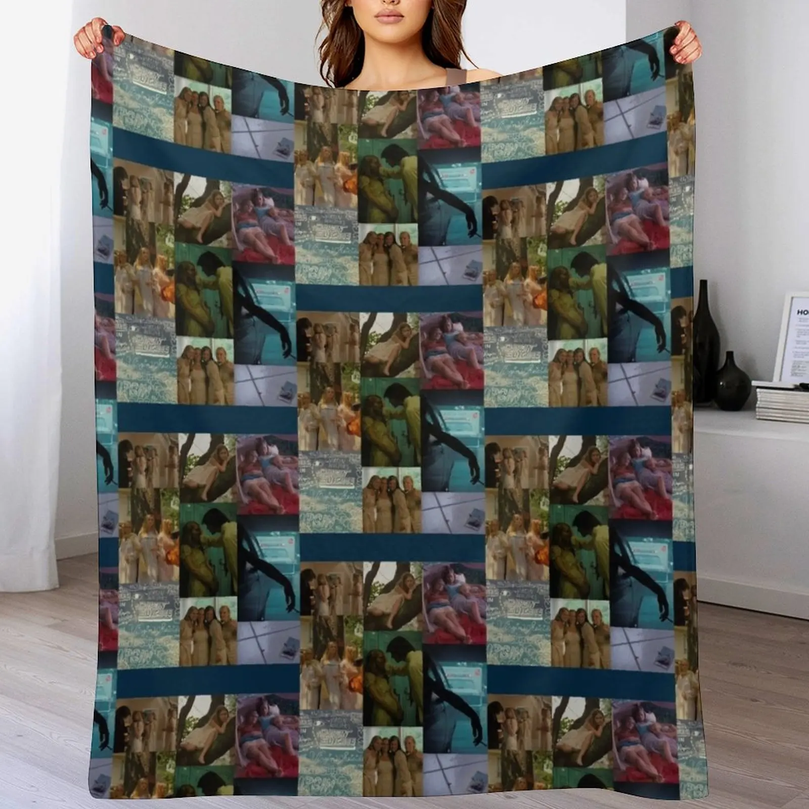 

Virgin Suicides Collage Throw Blanket Soft Beds Furrys Loose Camping Blankets