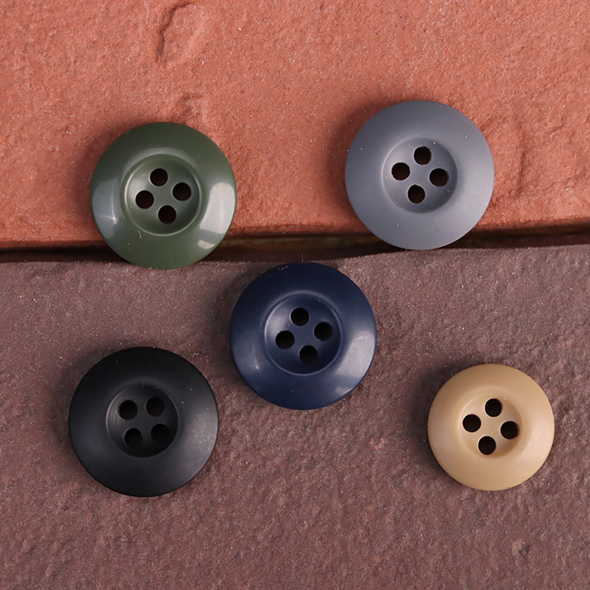 Army Green Corduroy Jacket Resin Buttons Khaki Dark Blue Jeans Suit Pant Black Buttons 15mm/18mm/20mm