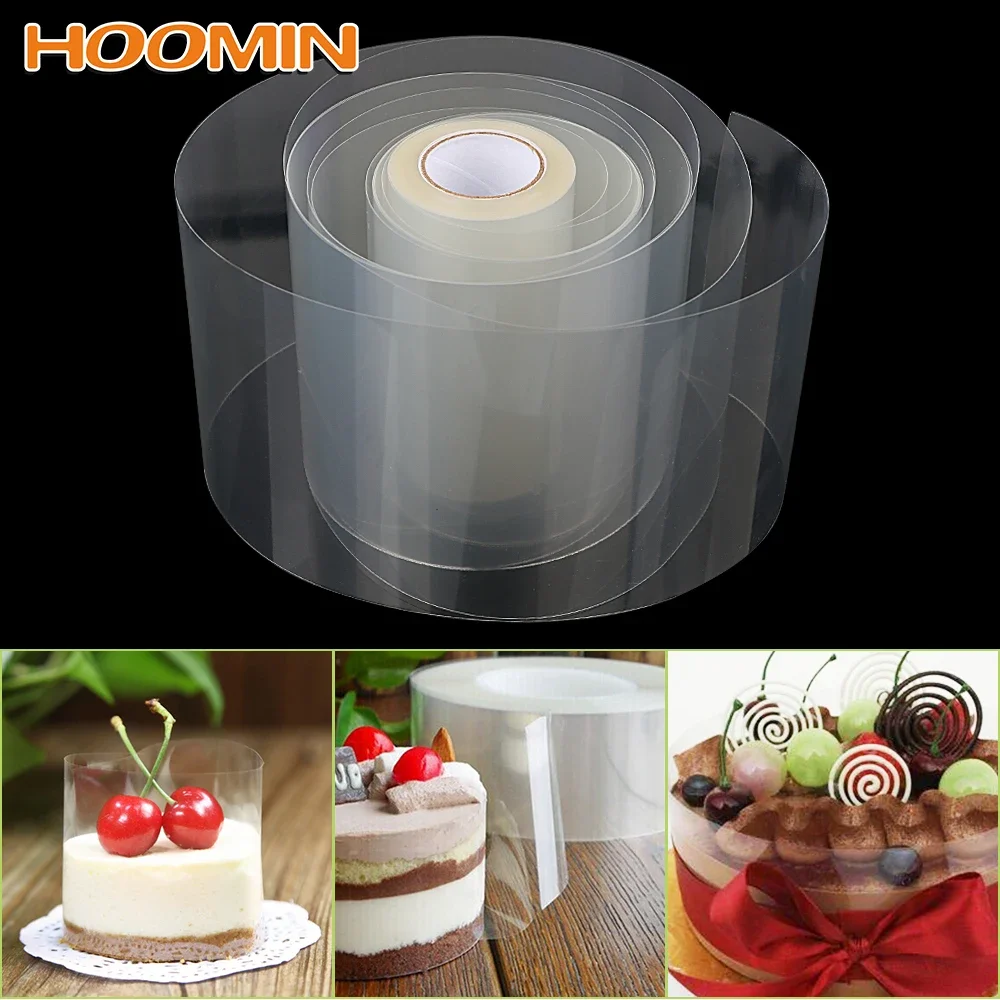 

8cm 10cm Transparent Clear Mousse Surrounding Edge Wrapping Tape Baking Cake Dessert Collar DIY Cake Decorating Tools