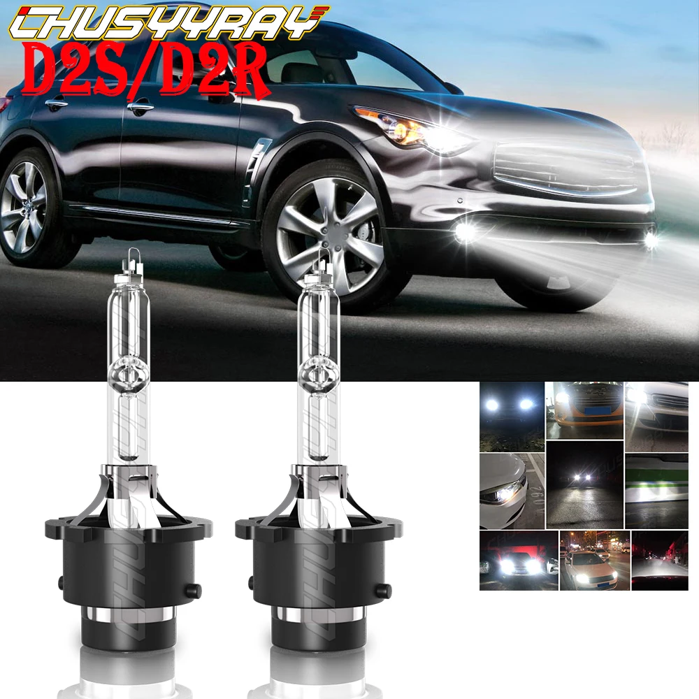 

CHUSYYRAY Compatible For Infiniti G37 2008-2013 2X D2S/D2R Front HID Xenon White Headlight Bulb Low Beam Car accsesories luzes