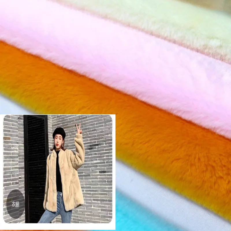 

15mm Long Imitation Rabbit Like Plush Fabric for Soft DIY Sewing Pillow Doll Clothing Lining Home Textile Cloth Material