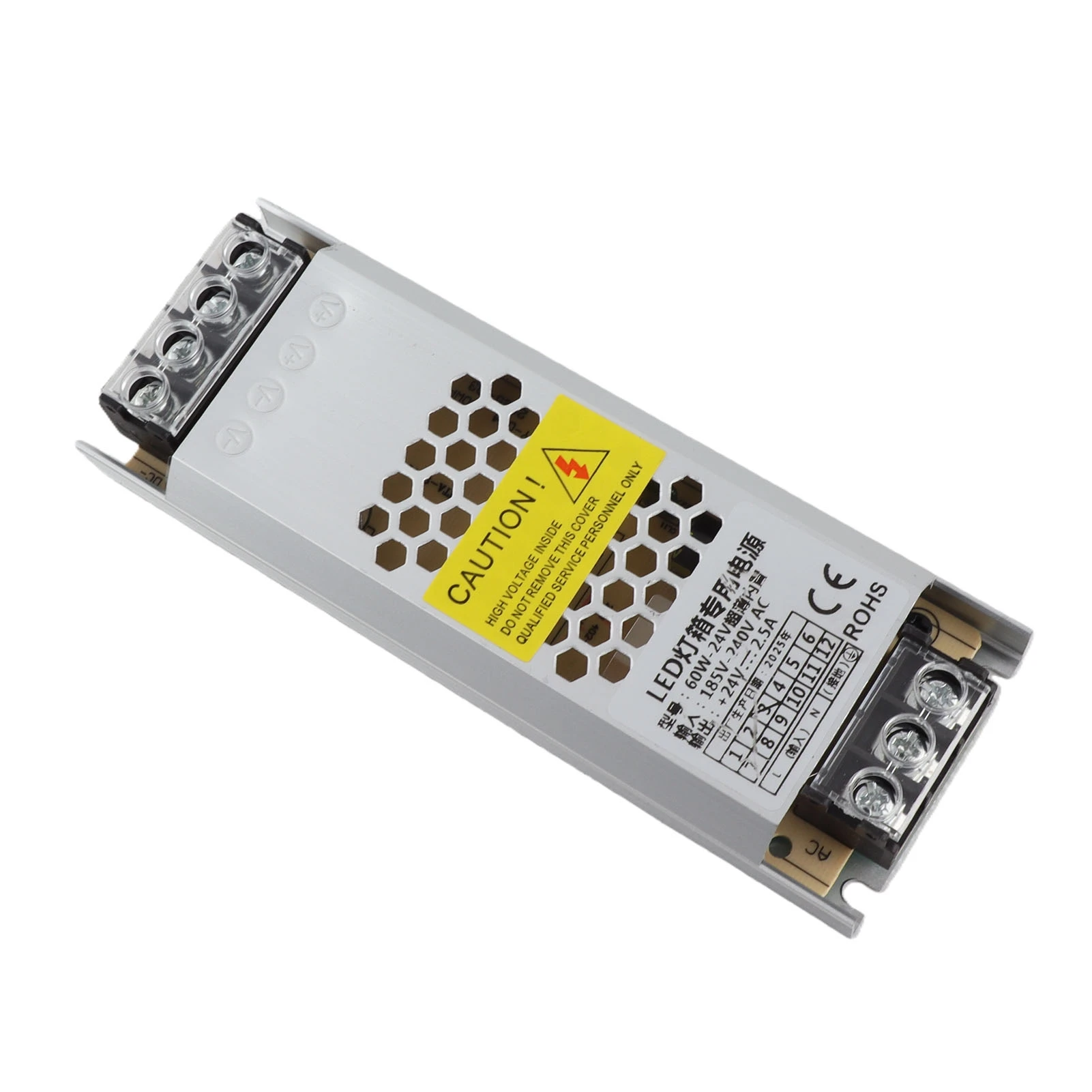 LED Power Supply Switching Driver Adapter UltraThin Long Strip Transformer Light Box Advertise(WCB24V60W )