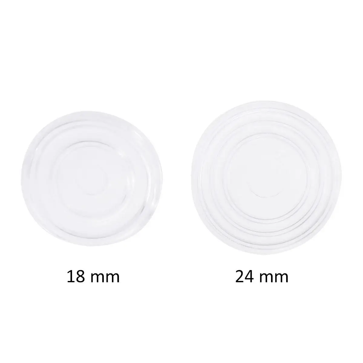 18 Pcs Glass Table Mat Wall Protection Round Shaped Pads Furniture Bumpers Protector