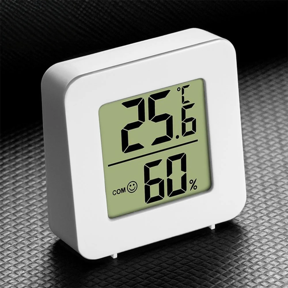 Temperature Gauge for Room Mini Digital Thermometer Hygrometer with Wall Mount Sensor Weather Station For Home ﻿