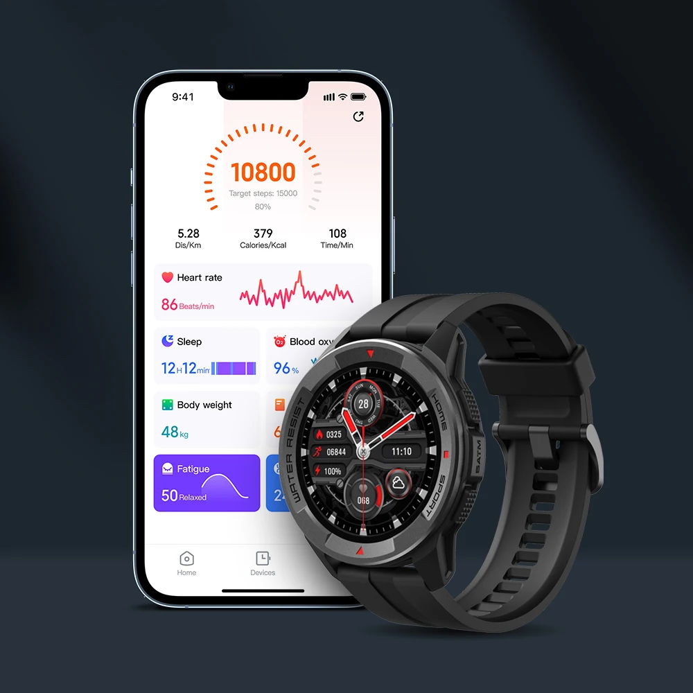 Mibro Watch X1 smartwatch global Edition 350mah batterie 1,3 pouces AMOLED écran spo2 mesure Bluetooth Sport Montre intelligente pour hommes et