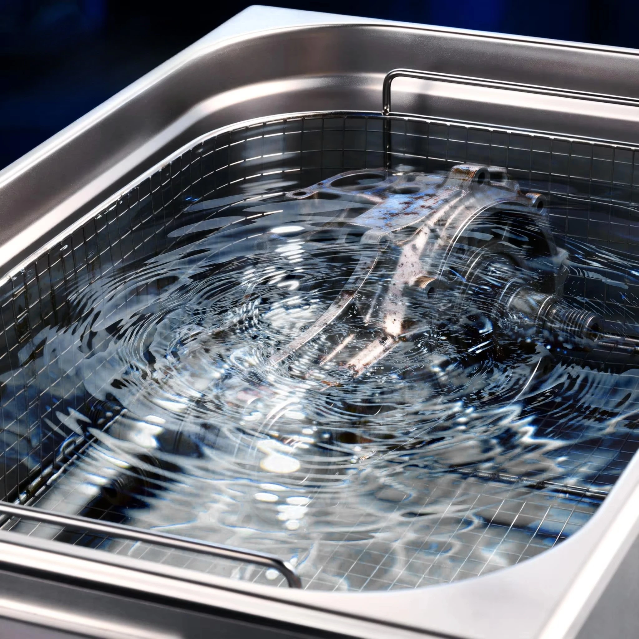 Ultrasonic Cleaner Machine 40kHz 22L Stainless Steel SUS304 500W 3-Year Warranty Dental Industrial Jewelry Powder Parts Labs
