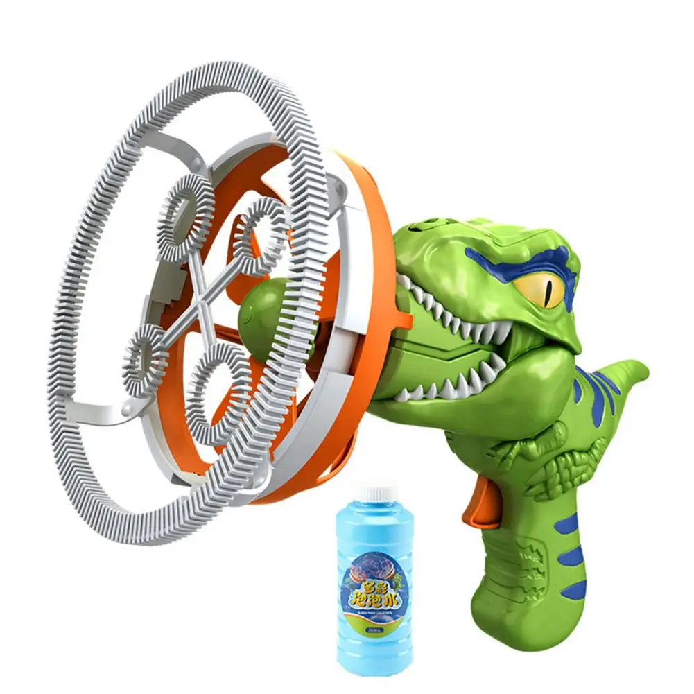 Practical Bubble Toy Cartoon Bubble Blower Creative Dinosaur Fan Bubble Blower  Entertainment