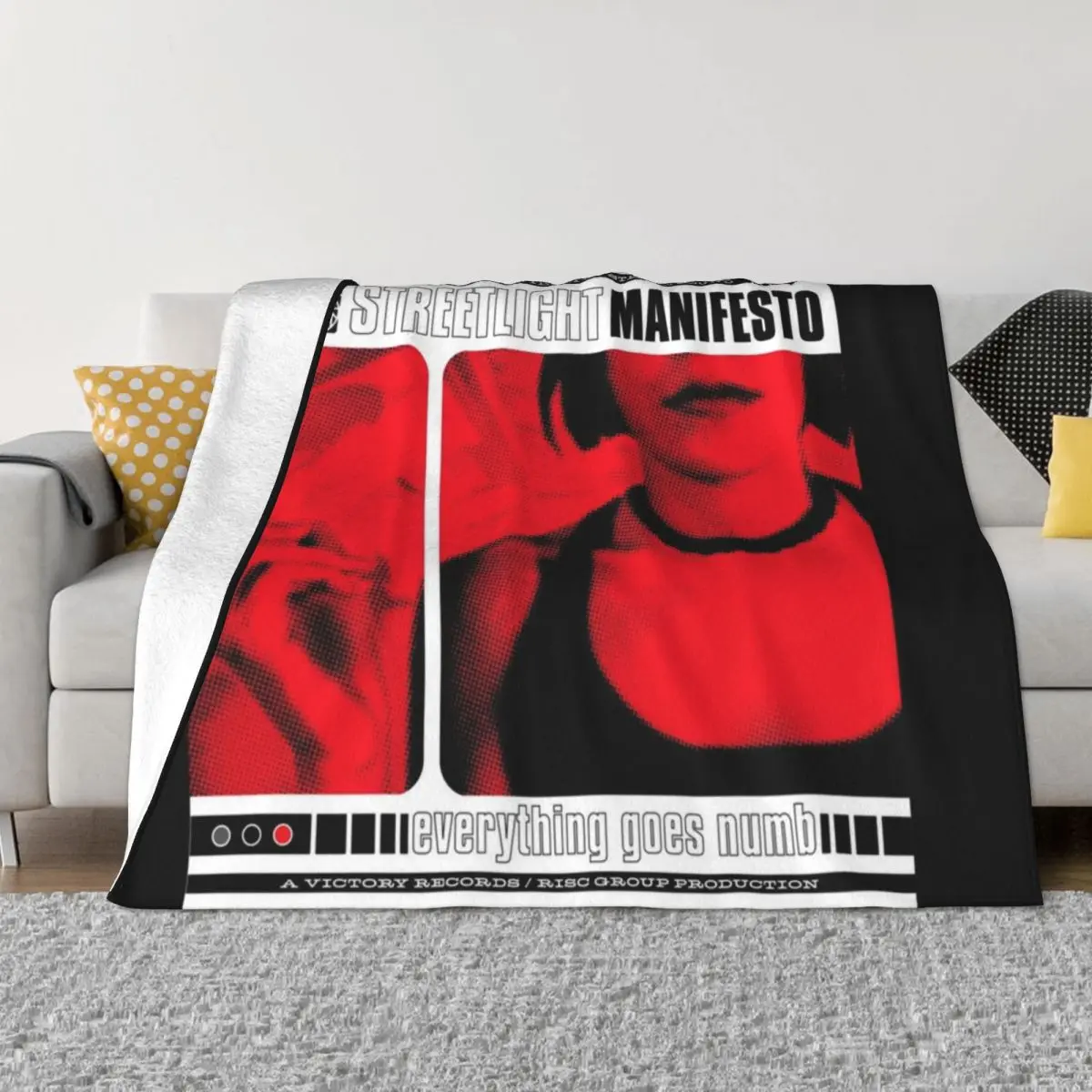 Streetlight Manifesto everything goes numb Throw Blanket Sofa Large funny gift Fluffy Softs Blankets