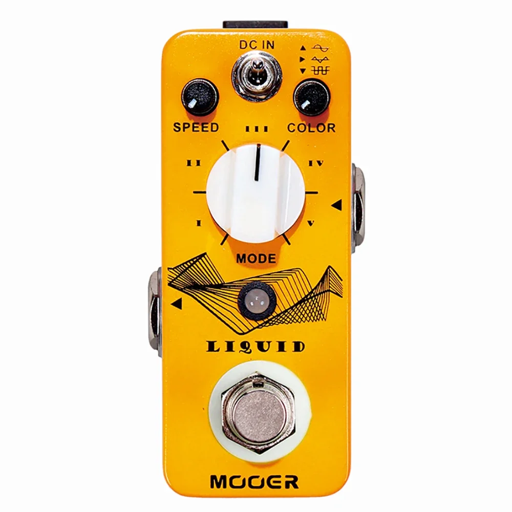 

MOOER Liquid Guitar Effects Pedal Digital Phaser with 5 Different Effect 3 Selectable Wave True Bypass Metal Shell Guitar Pedal