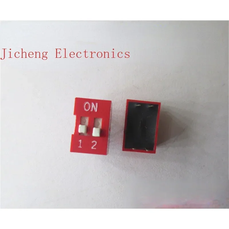 10PCS Red Dip Switch DS-01/02/03/04/5/6/7/8/10/12-bit 2.54 Horizontal Dialing Code.