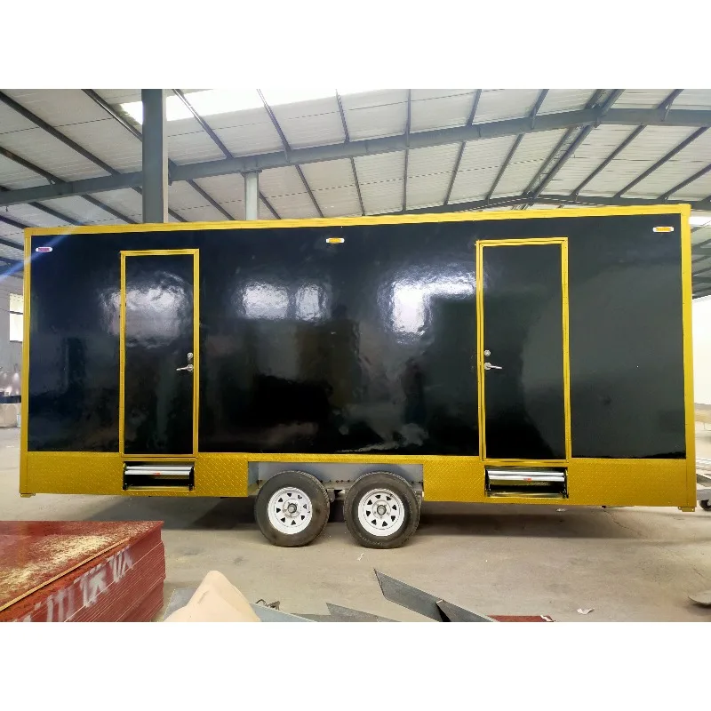 Customized Luxury Restroom Toilets Trailer And Shower Outdoor Bathroom Toilet Mobile Portable Toilet Or Trailer For Sale