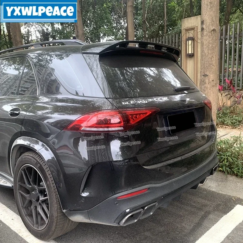 For Mercedes W167 GLE Roof Spoiler Grade ML-class 2019 2020 ABS Plastic Unpainted Color Rear Trunk Lip Spoiler Car Accessories