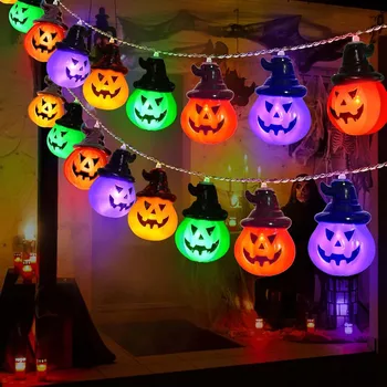 Pumpkin String Lights For Easter, Halloween, Christmas Room Decor RGB String Lights…