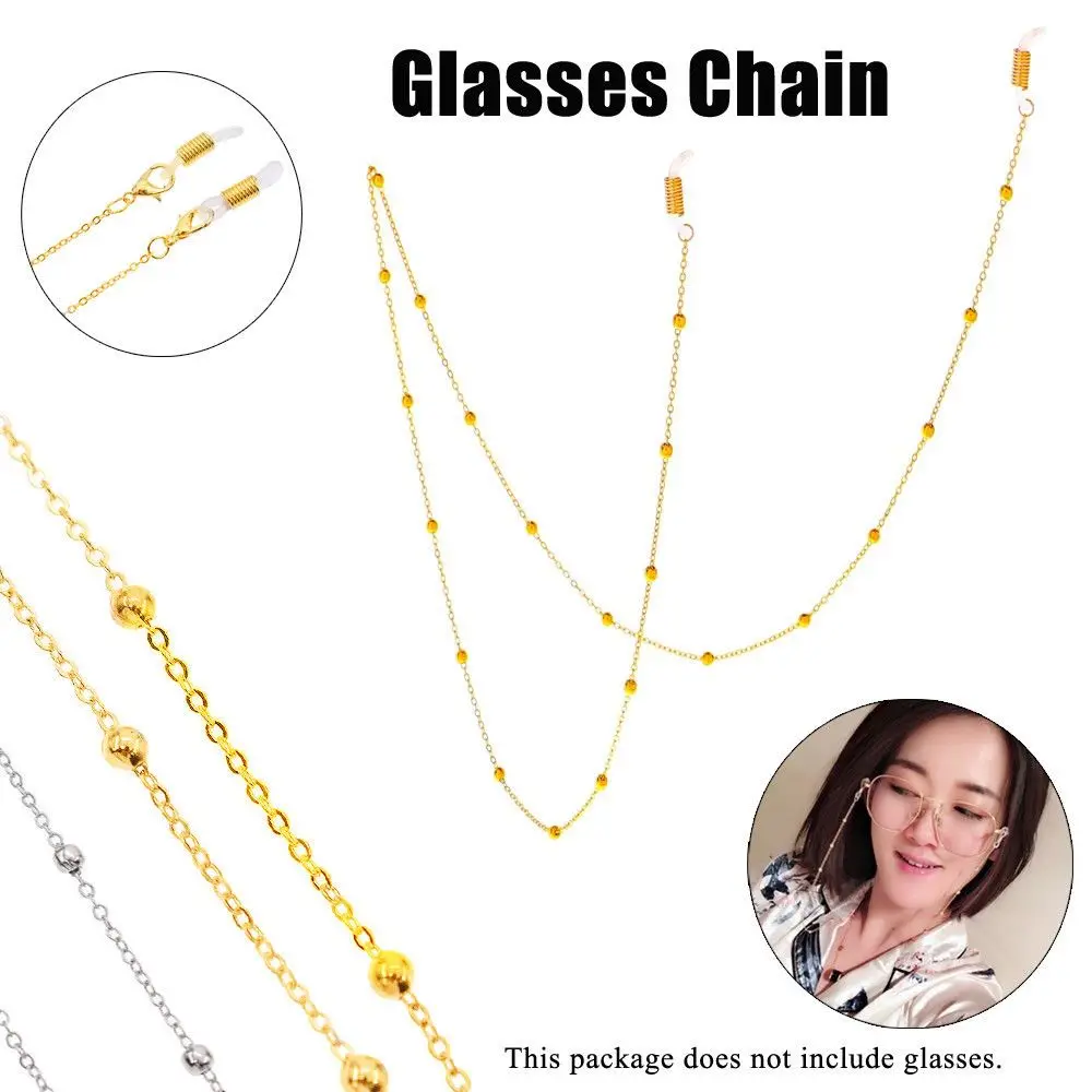 1PC Vintage Beads Metal Glasses Chain Sunglasses Lanyards Spectacles Cord Eyewear Accessories