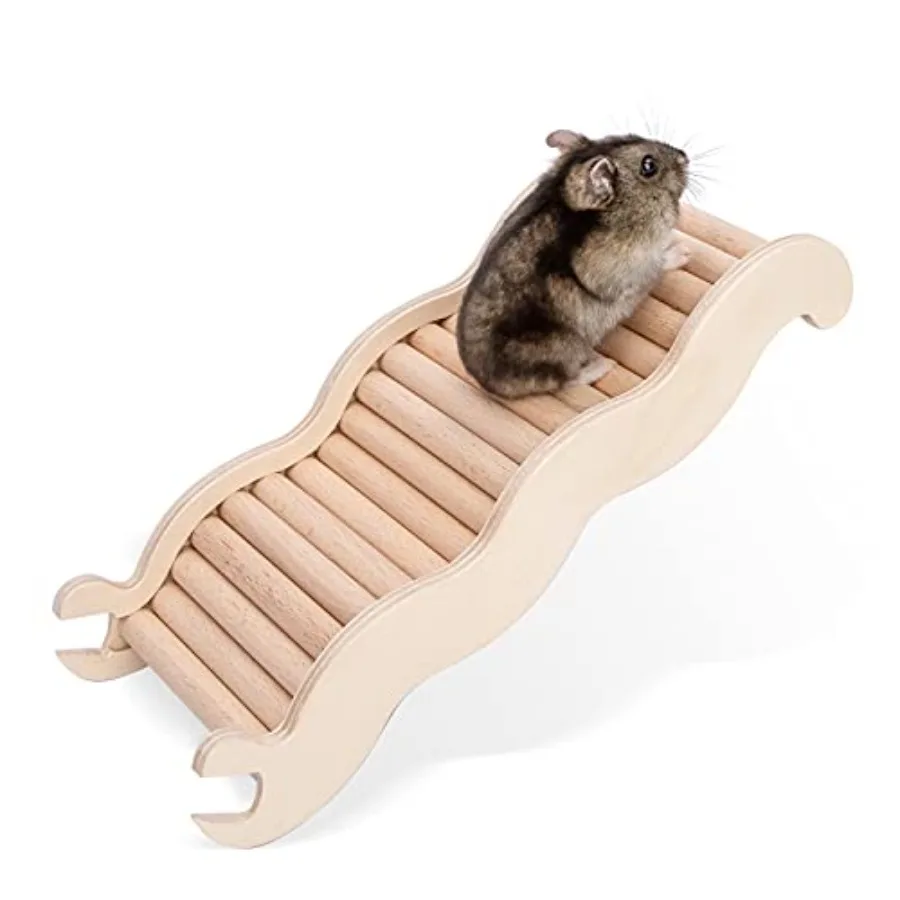 Hamster Climbing Ladder Bridge: 8.26 x 3.7 x 1.1 inch Can Expand Habitat Span and Explore Unlimited New Fun - Multi Use Habitat