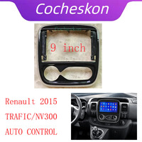 9 Inch Car Frame Fascia Adapter Android Radio Dash Fitting Panel Kit For Renault Trafic NV300