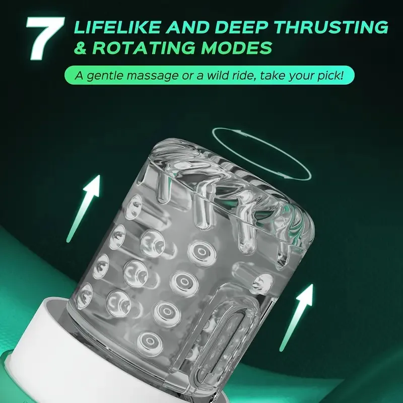 5 في 1 التلقائي التوجه دوران ذكر الاستمناء القضيب مضخة مص جيب كس اللسان آلة الكبار الجنس لعب للرجال 18 + #5