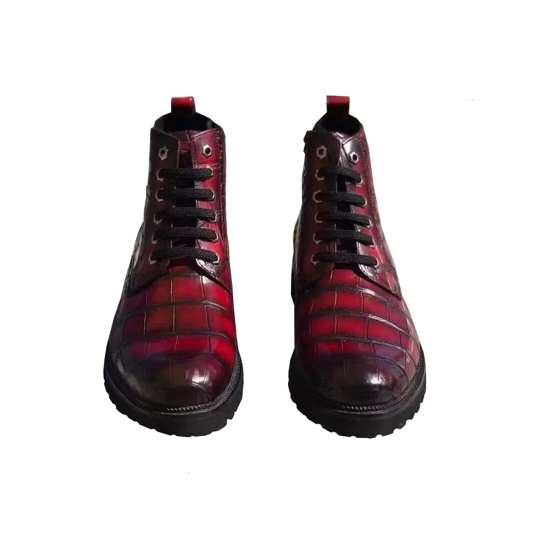 yingshang new men crocodile shoes male fashion leisure winter shoes male boots