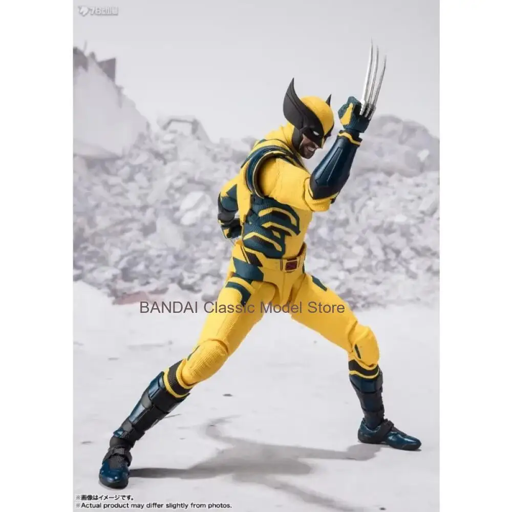 100% Original Bandai S.H.Figuarts Marvel Studios Wolverine Articulated Action Figure PVC Collectible Model Toy Gift for Marvel F