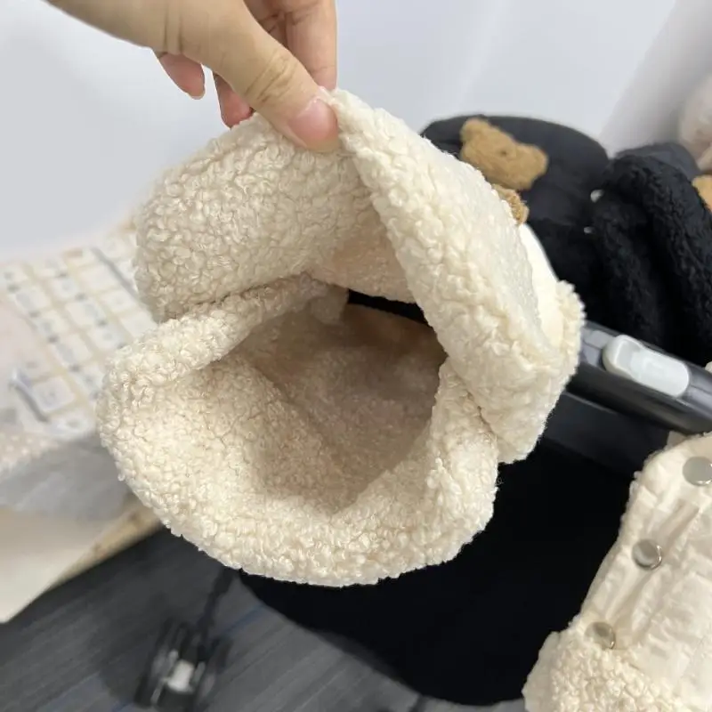 

Q22D Practical Hand Warmer Water-Repellent Muff Cotton Gloves for Baby Strollers