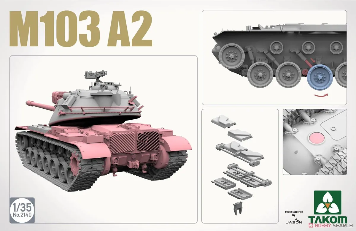 Takom 2140 1/35 scale M103 A2 Tank Model Kit