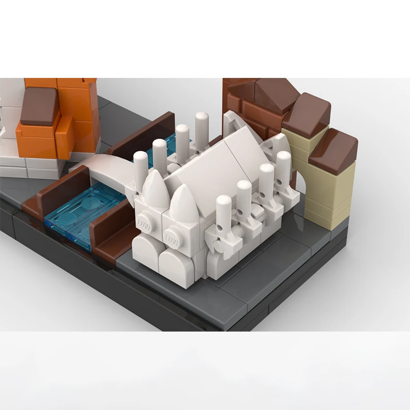 Pisa Skyline Building Block MOC Famous Urban Architectural Street Scenes Brickheadz Assembly Model Puzzle Kid Toy Birthday Gift