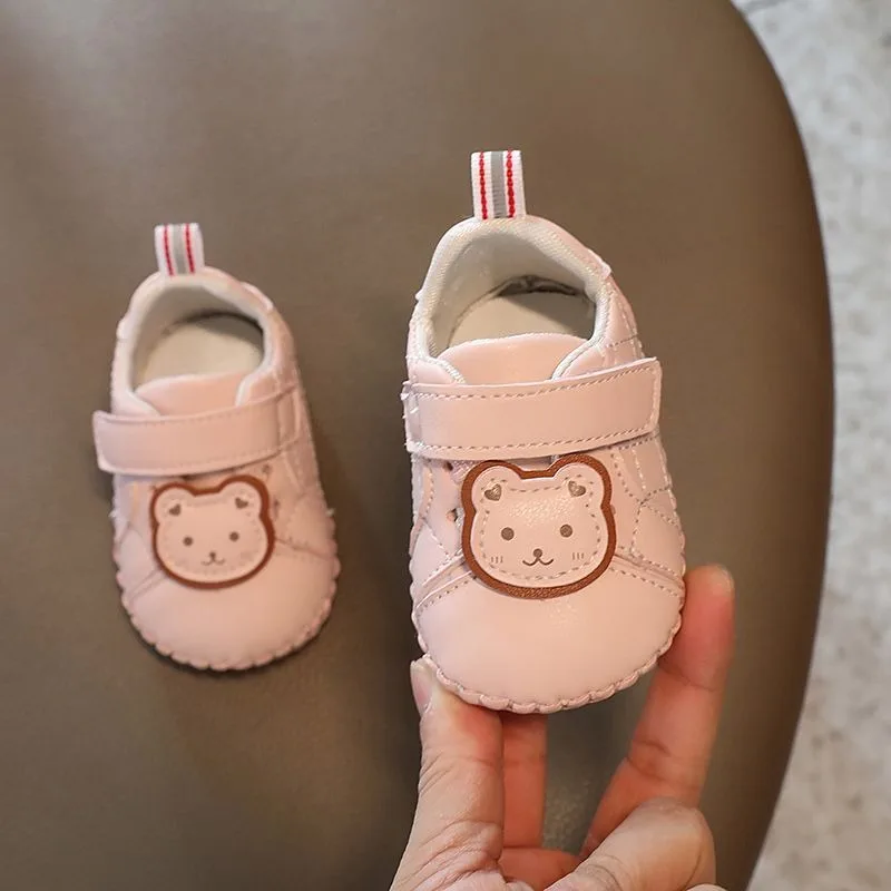 

Spring Autumn Baby Shoes 0-18 Months Unisex Soft Sole Anti Slip Learning Shoes for Crawling Walking Anti Drop Cute Cartoon Style