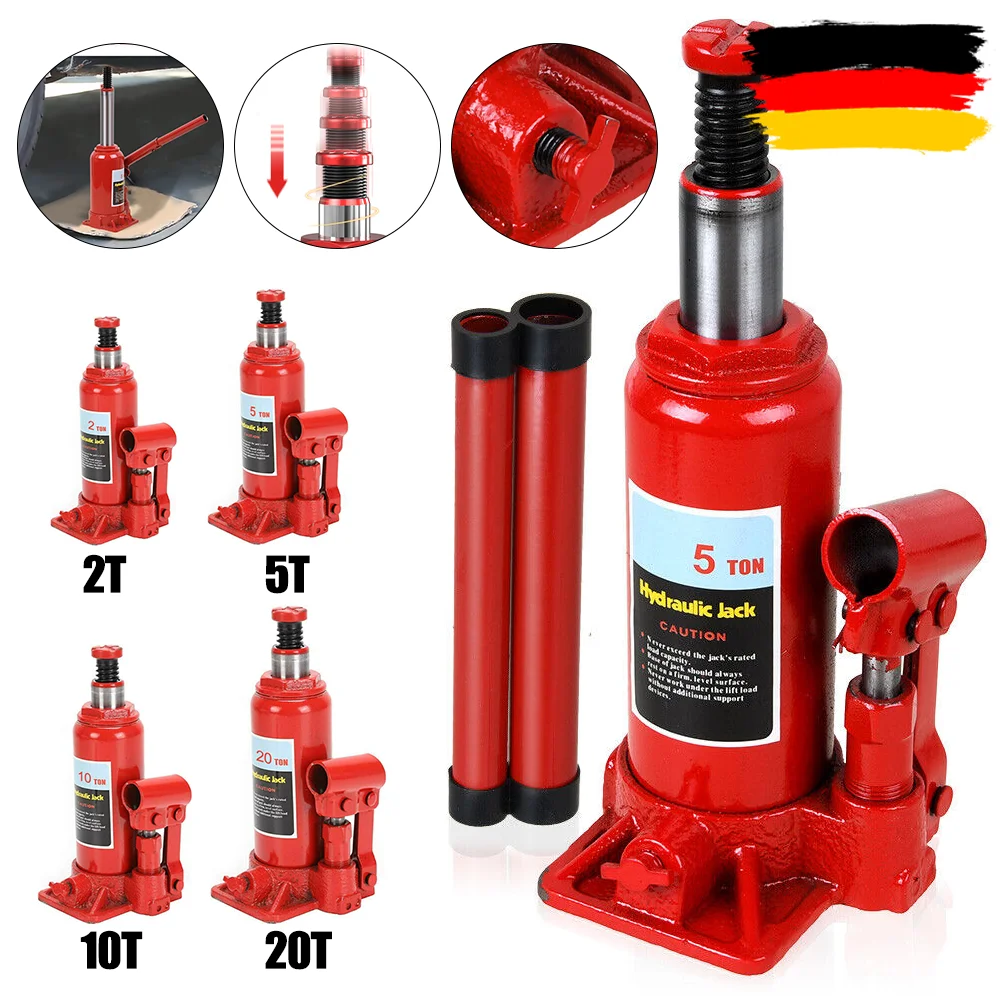 20/10/5/2 Ton Car Bottle Jack Welded Hydraulic Car Bottle Jack Car Hydraulic Jack Car Jacks Tools for Car Pickup Truck RV Repair