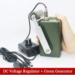 Portable Emergency Hand Crank Phone Charger 30W/3-28V Manual Handheld DC-DC Voltage Regulator Conventer Battery Dynamo Generator