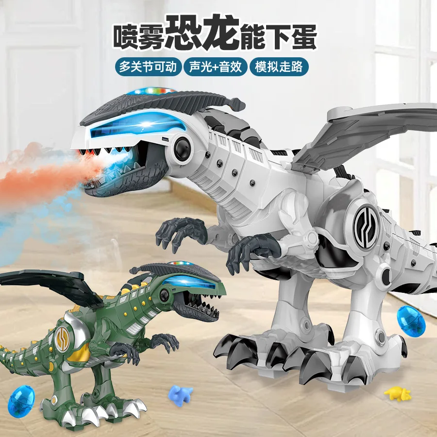 Grote mechanische spray elektrische eierleggende dinosaurus simulatie wandelen kinderen jongen speelgoed cadeau
